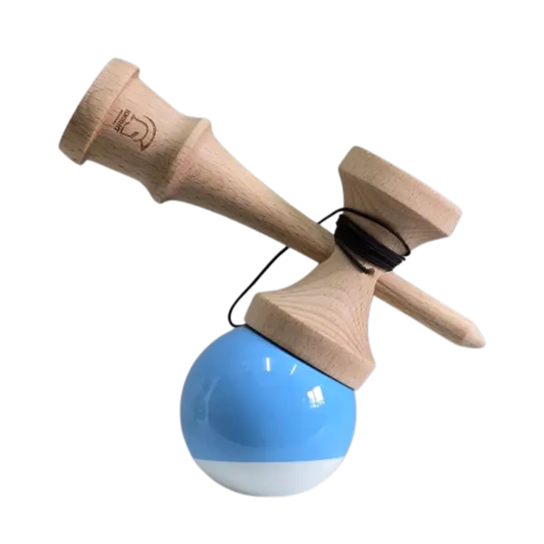 Kendama - Knight - Super Sticky Paint, Big Cups - Baby Blue/White | Knight