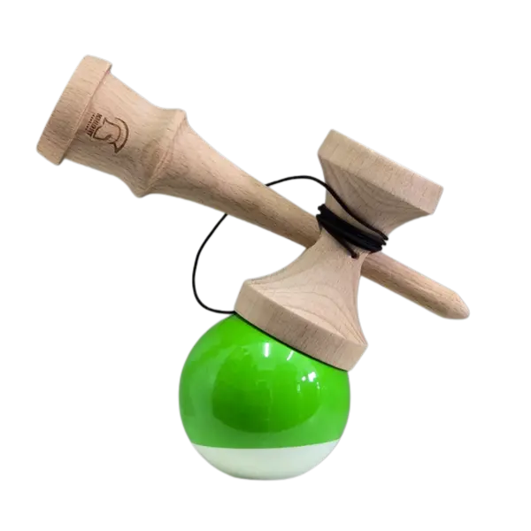 Kendama - Knight - Super Sticky Paint, Big Cups - Green/White | Knight