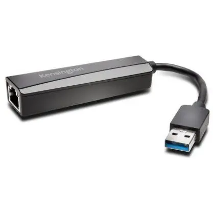 Kensington Adaptor retea Kensington UA0000E, USB 3.0 - RJ45, Black