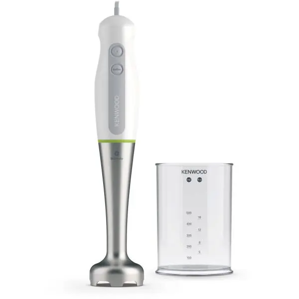 Kenwood Mixer vertical Kenwood Triblade HDP106WG, 0W22110025, 700 W, pahar gradat 0.5l, 2 viteze, Alb/Gri