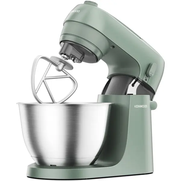 Kenwood Robot de bucatarie Kenwood Go KZM35.000GR, 800W, vas inox 4L, 6 trepte viteza + Turbo, 3 accesorii patiserie, lingura masurare, Verde