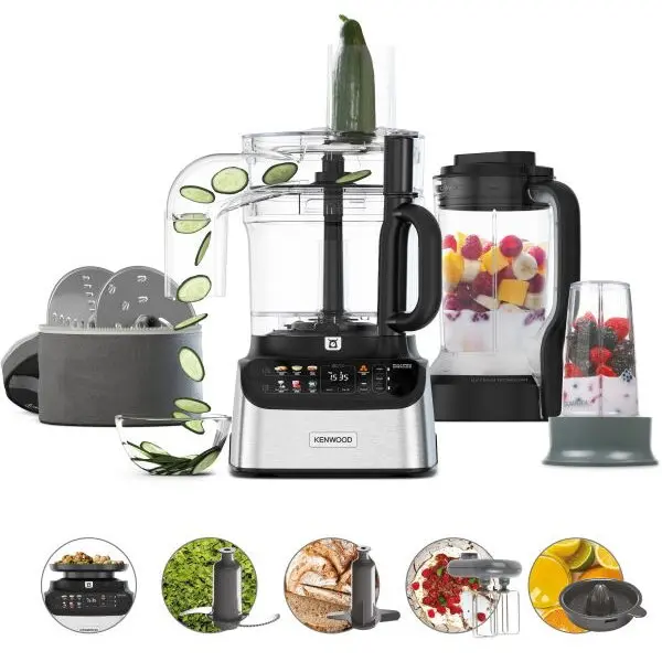 Kenwood Robot de bucatarie Kenwood MultiPro OneTouch 3-in-1 FDM73.850SS 1000W Blender Negru