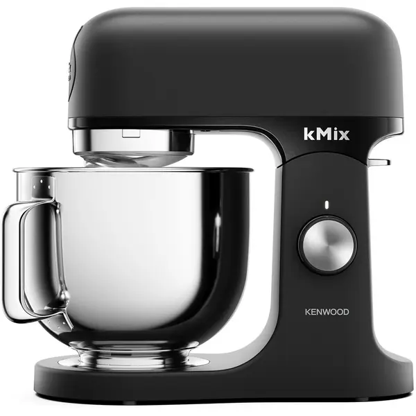 Kenwood Robot de bucatarie planetar Kenwood kMix KMX751ABK - 0W20011524, 1000W (6 trepte si Turbo), Vas inox 5l, Corp aluminiu turnat, Set patiserie (tel 16 brate, carlig, paleta K), G8.86kg, Negru