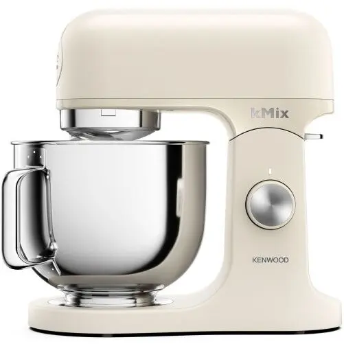 Kenwood Robot de bucatarie planetar KENWOOD kMix KMX751ACR - 0W20011522, 1000W (6 trepte si Turbo), Vas inox 5l, Corp aluminiu turnat, Set patiserie (tel 16 brate, carlig, paleta K), G8.86kg, Calm Cream