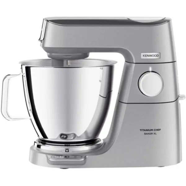 Kenwood Robot de bucatarie planetar KENWOOD Titanium Chef Baker XL KVL85.124SI - 0W20011385, 1200W, 2 vase (7l/5l), Cantar integrat, Blender, Silver
