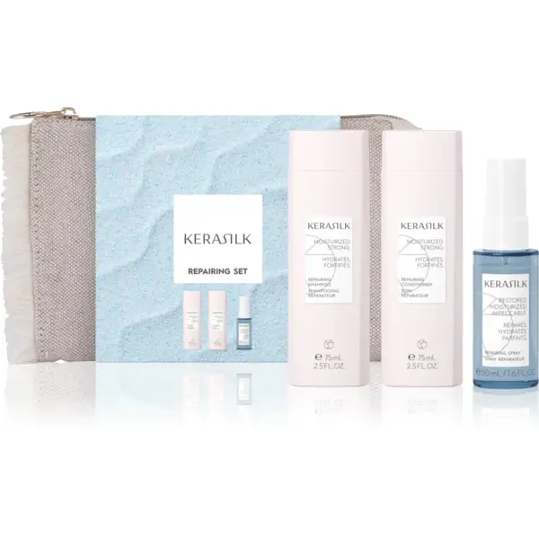 KERASILK Essentials Repairing Set Seturi pentru voiaj pentru păr uscat și deteriorat