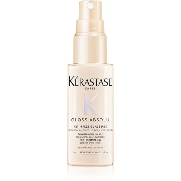 Kérastase Gloss Absolu Anti-Frizz Glaze Milk spray care nu necesita clatire pentru un par stralucitor si catifelat 45 ml