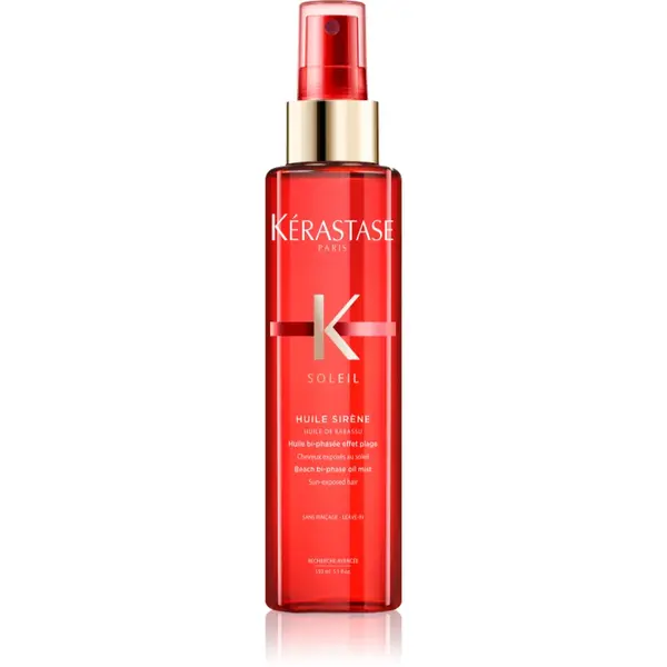 Kérastase Soleil Huile Sirène Ulei hidratant cu vapori in doua faze cu efect de plajă cu filtru UV 150 ml