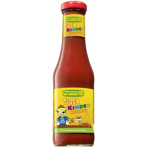 Ketchup de tomate indulcit cu sirop de mere pentru copii, eco - 450 ml