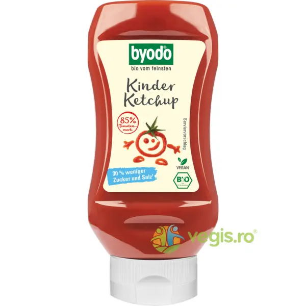 Ketchup pentru Copii cu 85% Tomate fara Gluten Ecologic/Bio 300ml