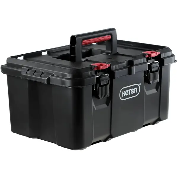 Keter Cutie depozitare scule, Keter Stack'n'Roll 251492, 52.5 x 34.5 x 26 cm, Neagra