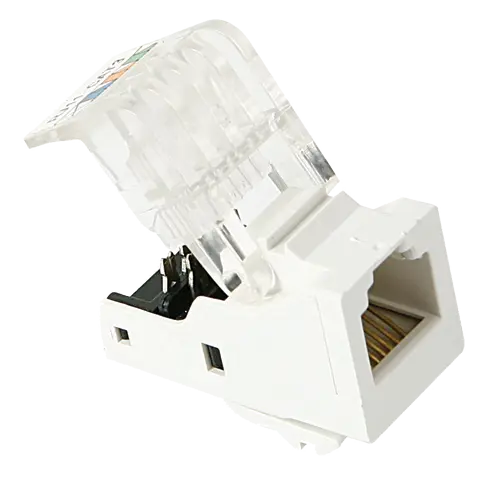 Keystone Jack Cat 3 RJ11/RJ12 pentru telefonie, conexiune prin sertizare automată - DLX Electric