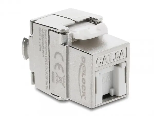 Keystone RJ45 la LSA Cat.6A ecranat tool-free dust protection, Delock 90706