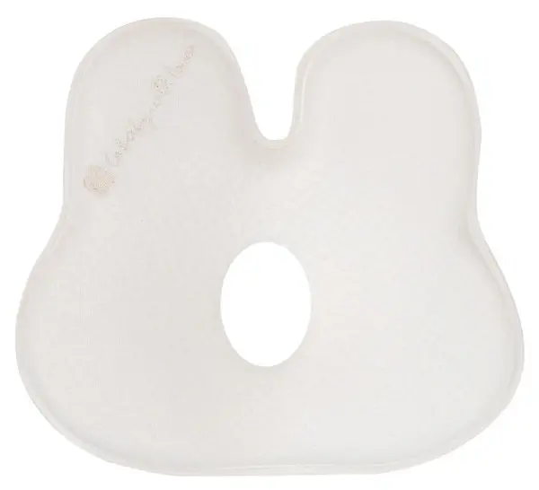 KikkaBoo - Iepuraș Airknit Baby Memory Ergonomic Pillow, alb