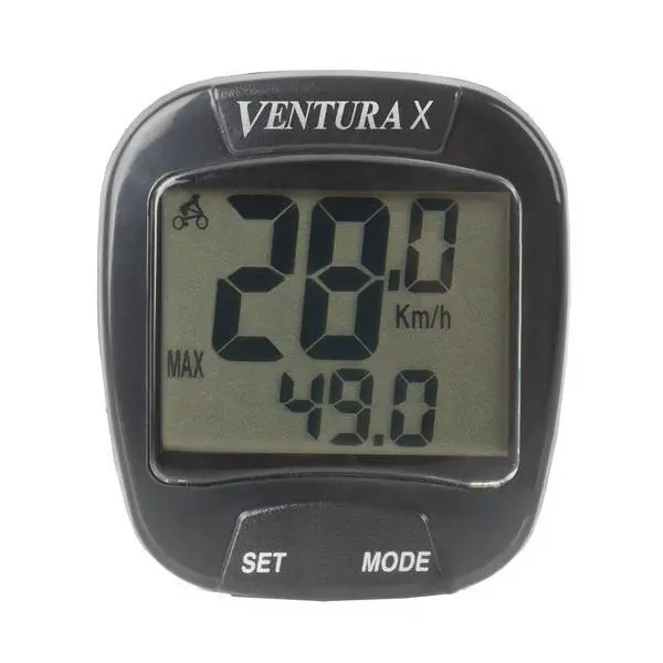 Kilometraj Ventura Digital 10 functii cu fir, culoare gri