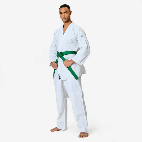 Kimono de judo ușor și rezistent Alb Adulți