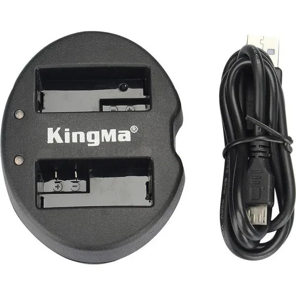 KingMa Incarcator KingMa USB dual EN-EL15 compatibil Nikon D7000 D7100 D7200 D800 D800E D810 D600 D610 1 V1