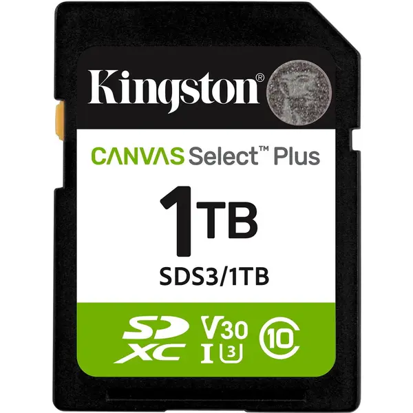 Kingston Card de Memorie SDXC Kingston Select Plus, 1 TB, Clasa 10, UHS-I