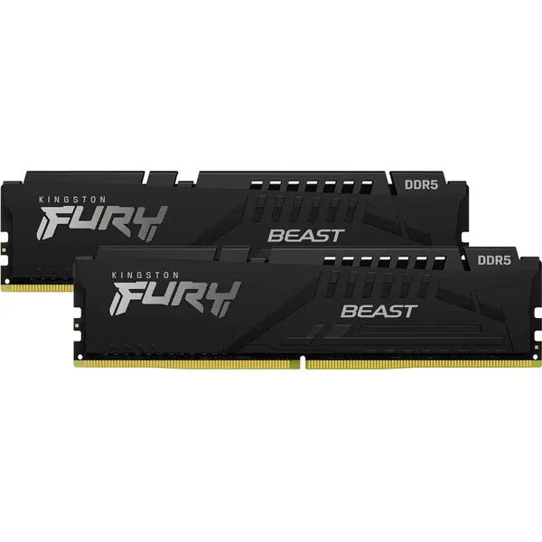 Kingston Kit dual memorie RAM Kingston Beast, Capacitate 16GB DDR5 (2x8 GB), Frecventa 5600 MHz, CL - 40, Negru