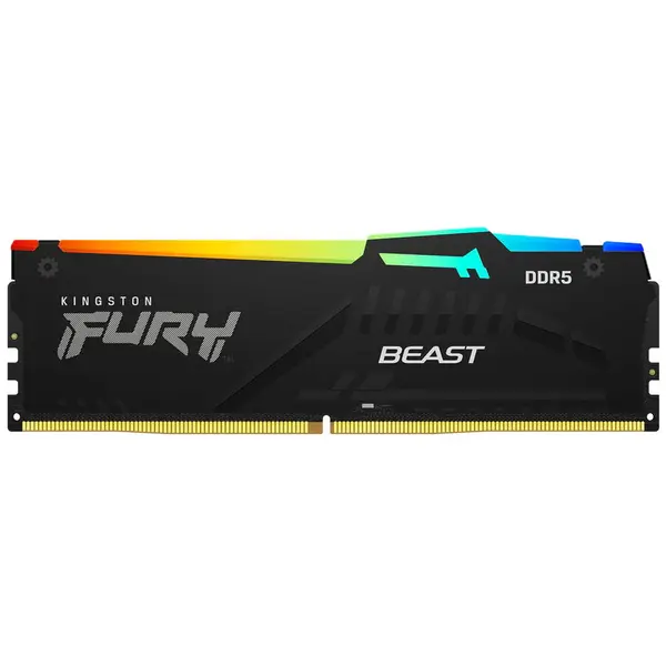 Kingston Memorie Kingston FURY Beast, 16GB DDR5, 5200MHz CL40, RGB