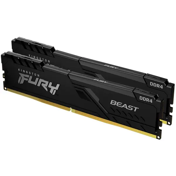 Kingston Memorie Kingston FURY Beast, 32GB DDR4, 3200MHz CL16, Dual Channel Kit