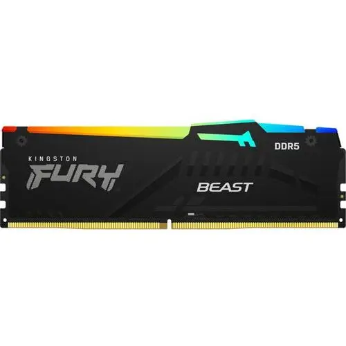 Kingston Memorie Kingston FURY Beast RGB, DDR5, 8GB, 5600MHz, CL36, 1.35V