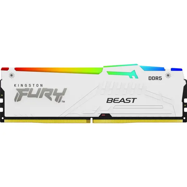 Kingston Memorie Kingston FURY Beast RGB White 16GB DDR5 5600MHz CL36