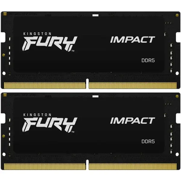 Kingston Memorie notebook Kingston FURY Impact, 64GB, DDR5, 4800MHz, CL38, 1.1v, Dual Channel Kit
