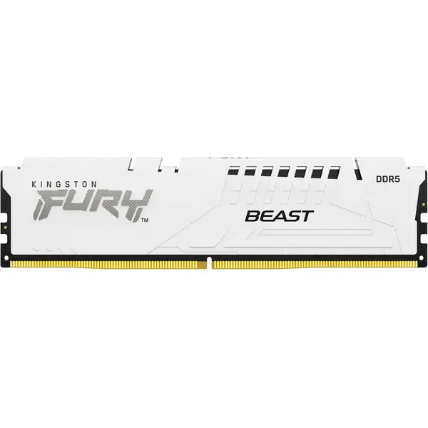 Kingston Memorie RAM Kingston FURY Beast White, 16GB DDR5 (1x1616GB), Frecventa 6000MHz, CL30, Alb