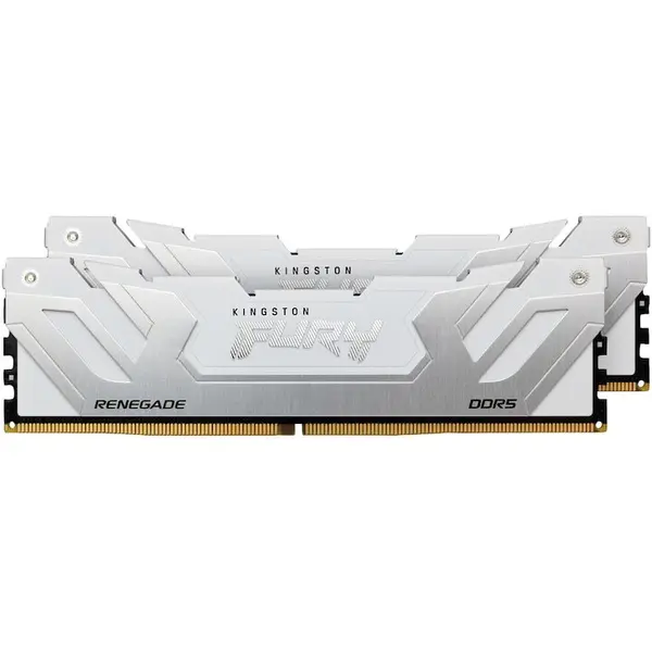 Kingston Memorie RAM Kingston Fury Renegade, Tip DDR5, Capacitate 48GB, KIT 2x24GB, 8400MHz, CL40, CUDIMM, Alb