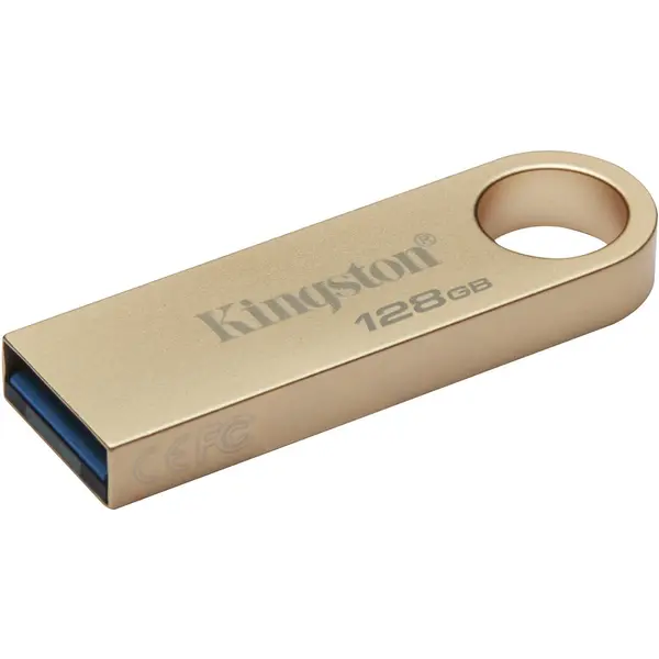 Kingston Memorie USB Kingston DataTraveler SE9 G3, 128 GB, USB 3.2, Metalic, Auriu