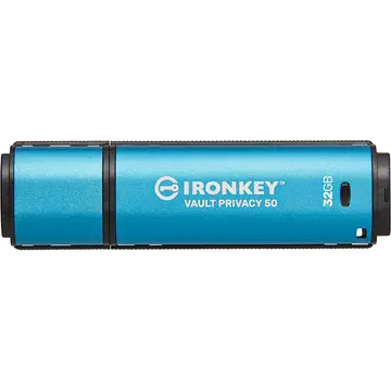 Kingston Memorie USB Kingston IronKey Vault Privacy 50, 32 GB , USB 3.2, Blue