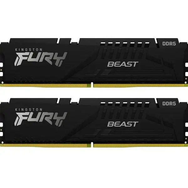 Kingston Memorii Kingston Fury Beast, 16GB(2x8GB), DDR5-5200Mhz, CL40, Dual Channel