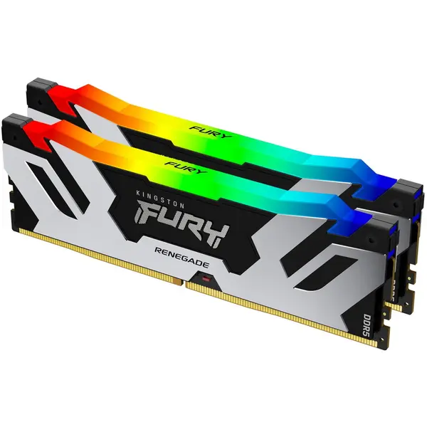 Kingston Memory Kingston Fury Renegade Silver RGB 32GB(2x16GB), DDR5, 6400MHz, CL32