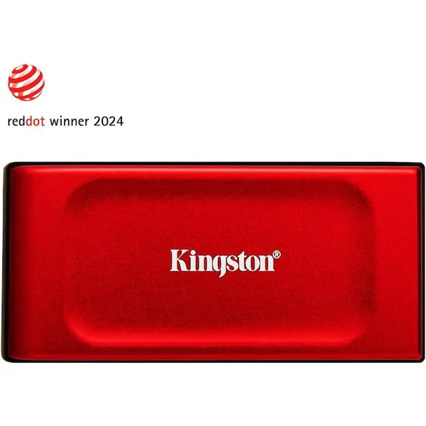 Kingston Unitate SSD Kingston Extern SXS1000R, Capacitate 2TB, USB 3.2, Dimensiune 2.5, Rosu
