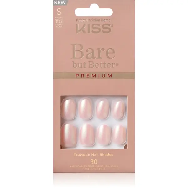 KISS Bare But Better Premium unghii artificiale Mocha 30 buc