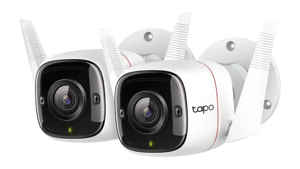 Kit 2 camere supraveghere exterior TP-Link Tapo C310P2, 3MP 2K, Wi-Fi/Ethernet, IR 30m, audio bidirectional, alarma, detectie persoana AI, ONVIF, RTSP, IP66