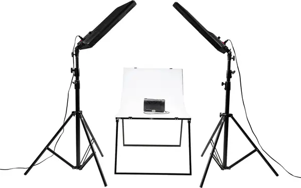 Kit 2 Panouri LED Nanlite Compac 100 cu Masa Foto de Produs, Slim, Daylight 5600K, CRI 95, iluminat profesional