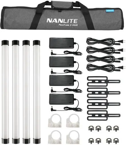 Kit 4 lampi Pixel RGB NanLite - PavoTube II 15XR