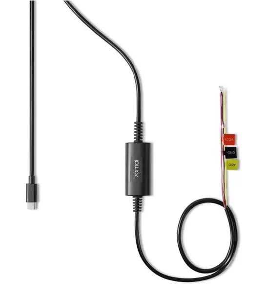 Kit 70mai Hardwire Type-C, pentru camere auto Dash Cam M310, A510, A810, M500, Omni si A500S, 3m, Midrive-UP03