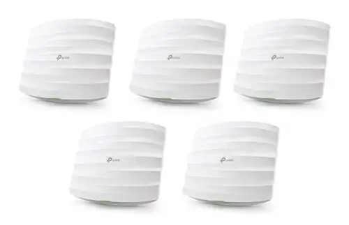 Kit Access Point Wireless TP-LINK EAP245, Gigabit, Dual Band, PoE, 1750 Mbps, Antena interna, 5 Bucati (Alb)