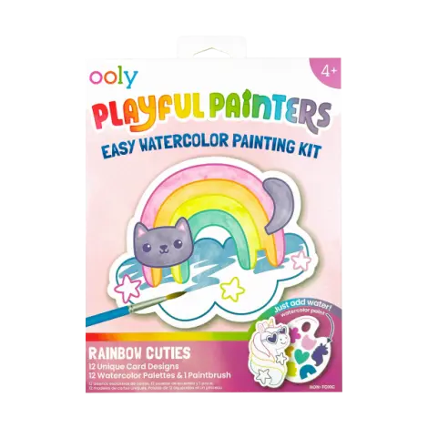 Kit acuarela - Usor de pictat - Curcubeu, Playful Painters