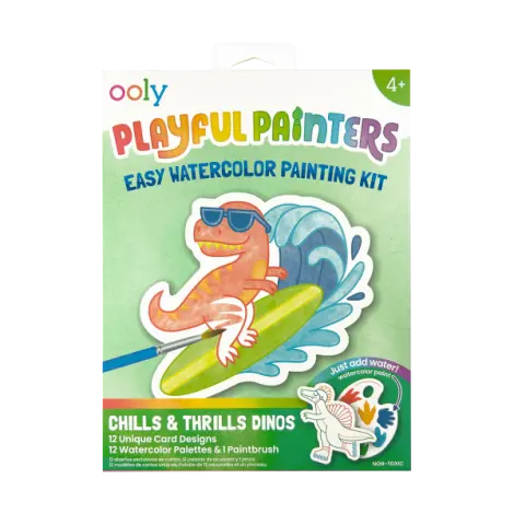 Kit acuarela - Usor de pictat - Dinozauri, Playful Painters