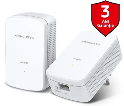 Kit Adaptoare PowerLine MERCUSYS MP500 KIT, Gigabit, 1000 Mbps (Alb)