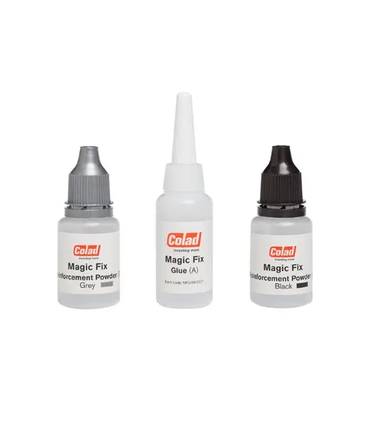 Kit adeziv magic fix - 6 flacoane de lipici 10ml, 3 flacoane pulbere COLAD