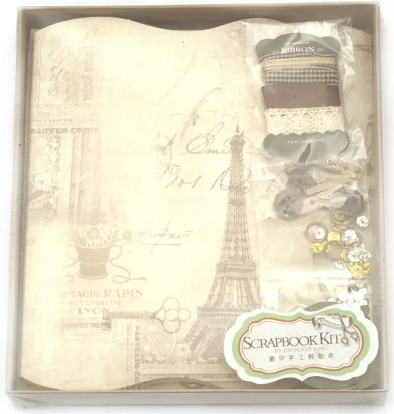 Kit album creativ Em Art - Vintage la Paris, 16 x 21 cm (9 coli)