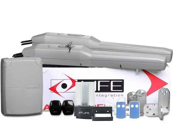 Kit automatizare poarta batanta 2x5 metri, 24V, Life OPTIMO5 24V