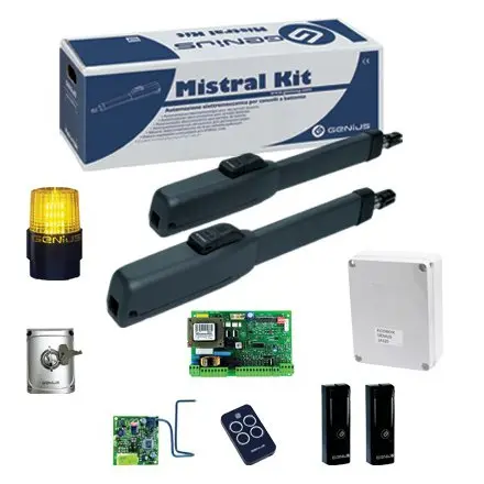 Kit automatizare poarta batanta Mistral 300, 2x2.5m - GENIUS by FAAC MISTRAL300-51700781-KIT