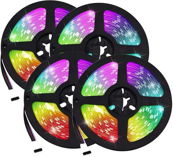 Kit Banda Led Rgb 20 Metri 4x5 Metri cu Telecomanda