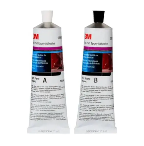 Kit bicomponent A+B reparatie plastice 2x150ml 3M
